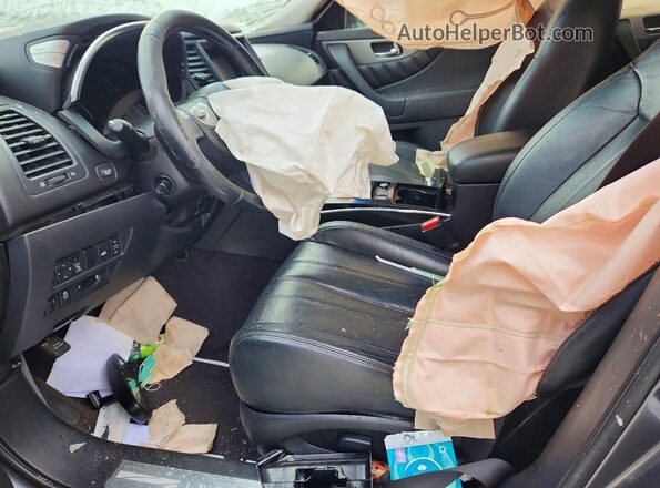 JN8CS1MU5HM140919 2017 INFINITI QX70 Gray Widok wnętrza z przodu