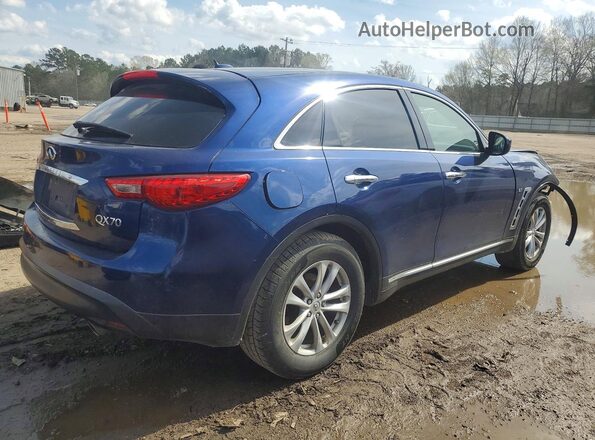 JN8CS1MW9HM414902 2017 INFINITI QX70 Blue Trasero derecho