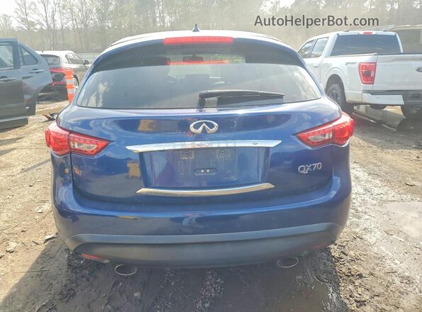 JN8CS1MW9HM414902 2017 INFINITI QX70 Blue Vista trasera