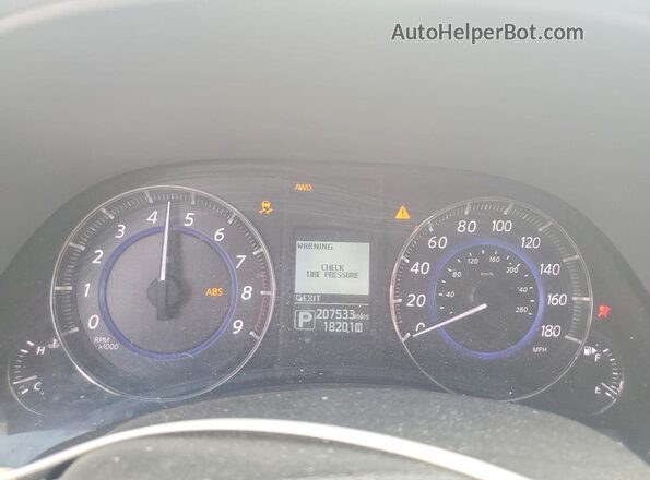 JN8CS1MW9HM414902 2017 INFINITI QX70 Blue Vista del cuadro de instrumentos