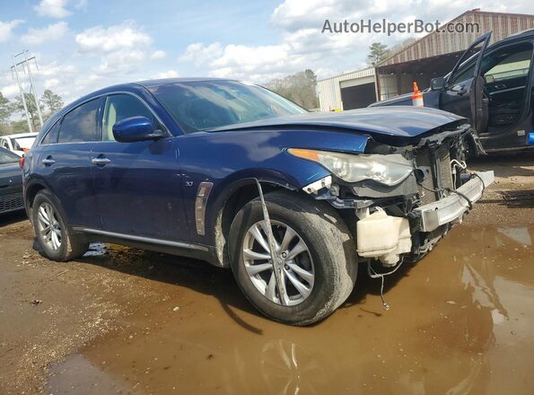 JN8CS1MW9HM414902 2017 INFINITI QX70 Blue Delantero derecho