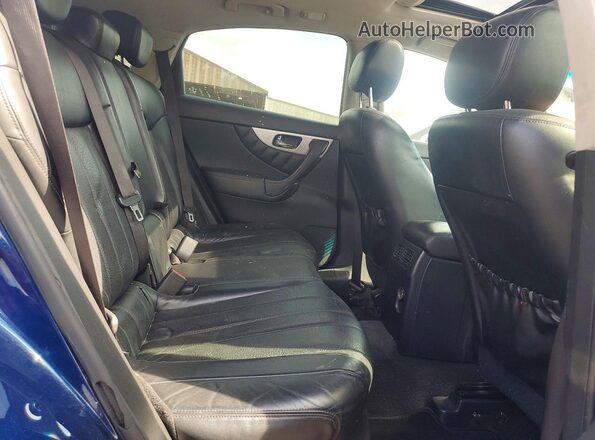 JN8CS1MW9HM414902 2017 INFINITI QX70 Blue Vista de los asientos traseros
