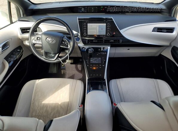 JTDBVRBD1LA007925 2020 TOYOTA MIRAI White Вид панелі приладів