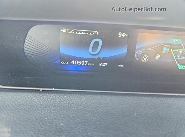 JTDBVRBD3LA007974 2020 TOYOTA MIRAI Black ხელსაწყოთა პანელის ხედი