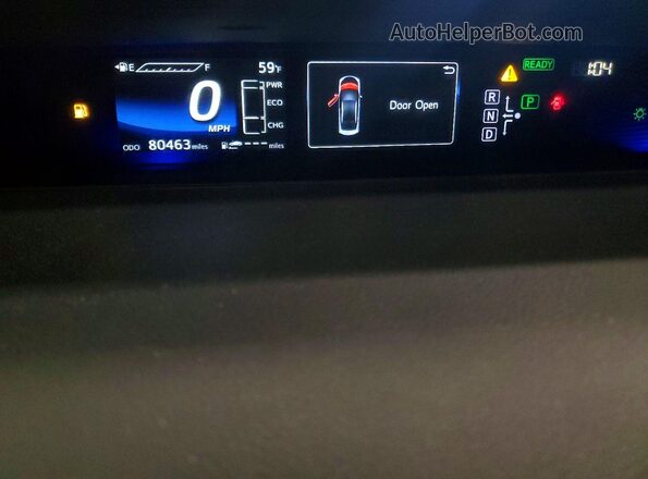 JTDBVRBD4HA001978 2017 TOYOTA MIRAI White Вид щитка приладів