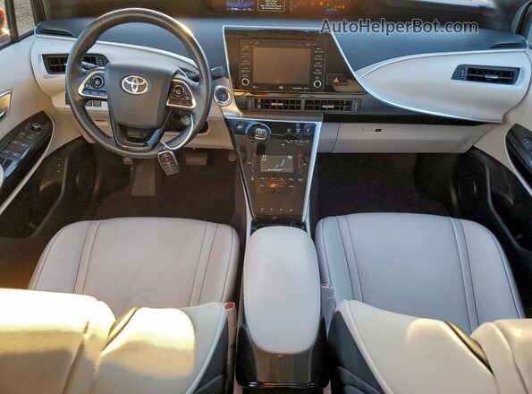 JTDBVRBD8KA006835 2019 TOYOTA MIRAI Burgundy Вид панелі приладів