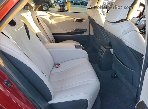JTDBVRBD8KA006835 2019 TOYOTA MIRAI Burgundy Вид задніх сидінь