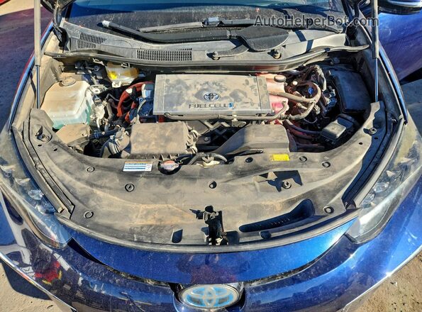 JTDBVRBDXHA002746 2017 TOYOTA MIRAI Blue Вид задньої частини салону