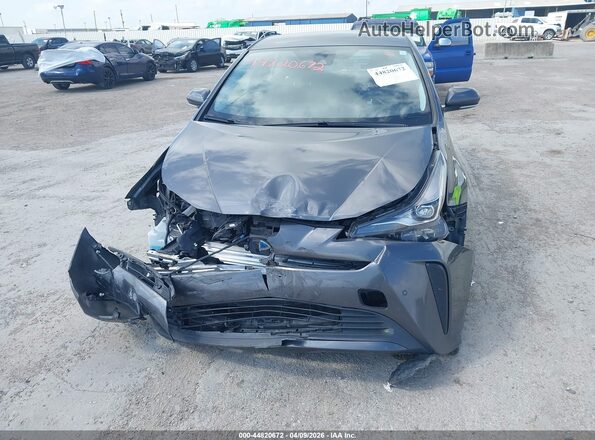 JTDKARFU6K3100805 2019 TOYOTA PRIUS Gray წინა ხედი