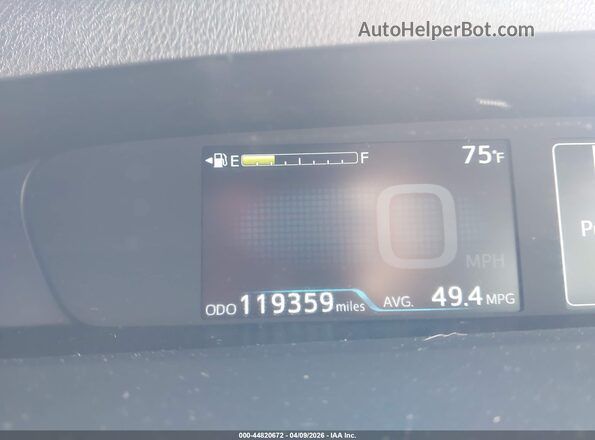 JTDKARFU6K3100805 2019 TOYOTA PRIUS Gray 
