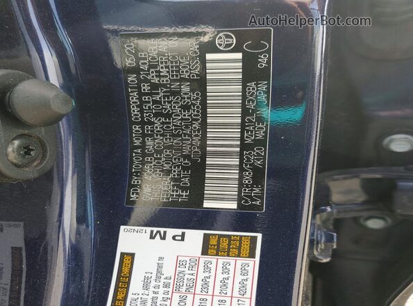 JTDP4MCE9MJ055435 2021 TOYOTA LL Blue Շարժիչի բաժամունքի տեսք