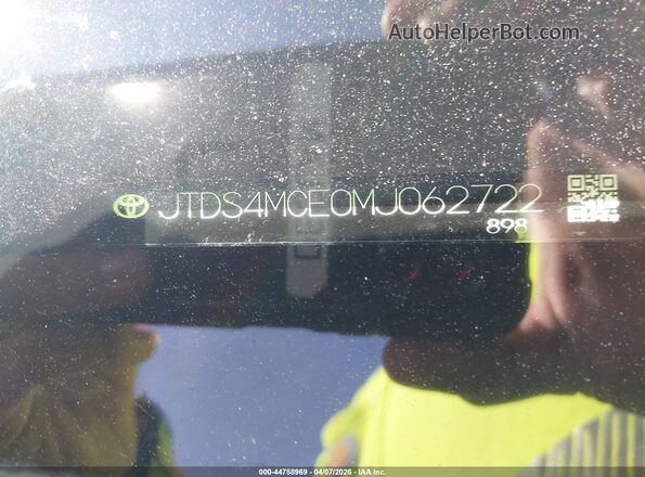 JTDS4MCE0MJ062722 2021 TOYOTA LL Black Вид підкапотного простору
