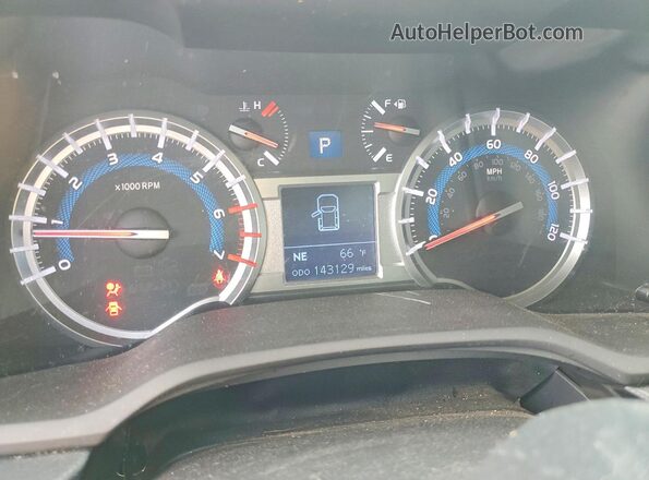 JTEBU5JR4G5313357 2016 TOYOTA 4RUNNER Gray ხელსაწყოთა პანელის ხედი