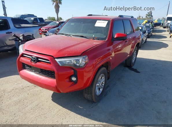 JTEMU5JRXM5935482 2021 TOYOTA 4RUNNER Red Przód lewy