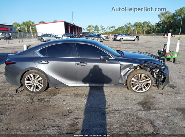 JTHAA1D25M5117616 2021 LEXUS IS 300 Серый Вид задней части салона