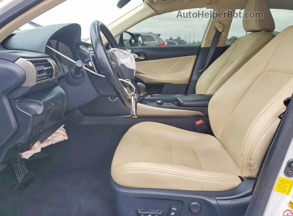 JTHBA1D26G5014665 2016 LEXUS IS Белый Вид салона спереди