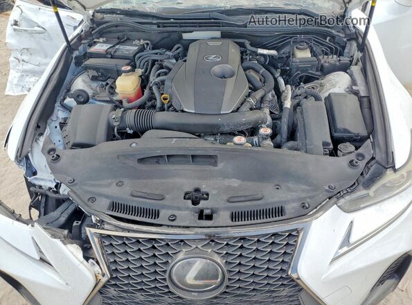 JTHBA1D26K5085437 2019 LEXUS IS White უკანა სალონის ხედი