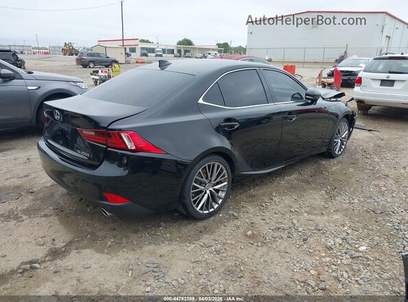 JTHBA1D2XG5015480 2016 LEXUS IS 200T Black Задня права чверть