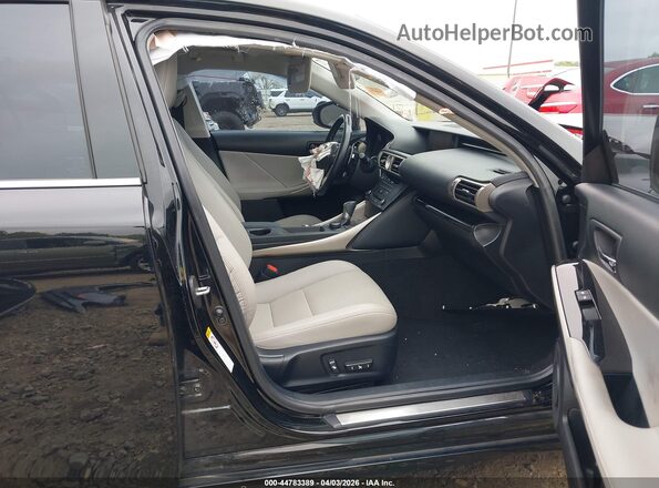 JTHBA1D2XG5015480 2016 LEXUS IS 200T Black Вид салону спереду