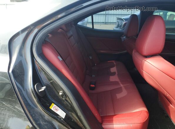 JTHBA1D2XJ5082989 2018 LEXUS IS Black Widok tylnych siedzeń