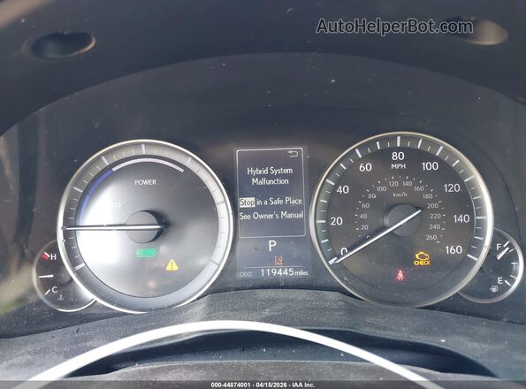 JTHBW1GGXG2107988 2016 LEXUS ES 300H Red Widok tylnych siedzeń