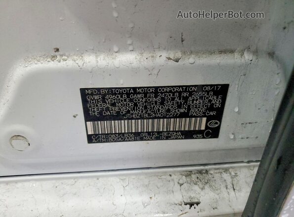 JTHBZ1BL2HA012277 2017 LEXUS GS White Вид підкапотного простору