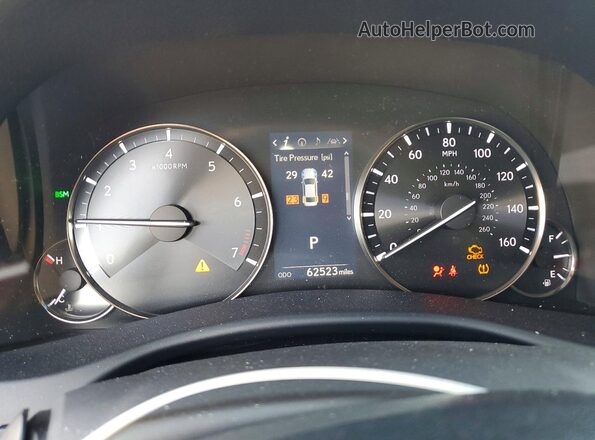 JTHBZ1BL4KA017293 2019 LEXUS GS White Instrument cluster view