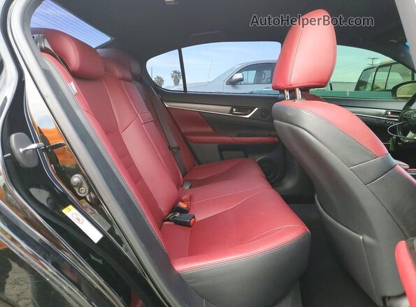 JTHBZ1BL5HA009552 2017 LEXUS GS Black უკანა სავარძლების ხედი