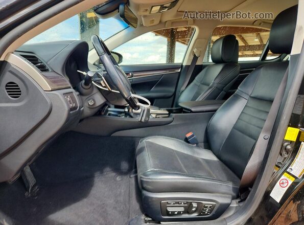JTHBZ1BL8GA007650 2016 LEXUS GS Черный Вид салона спереди