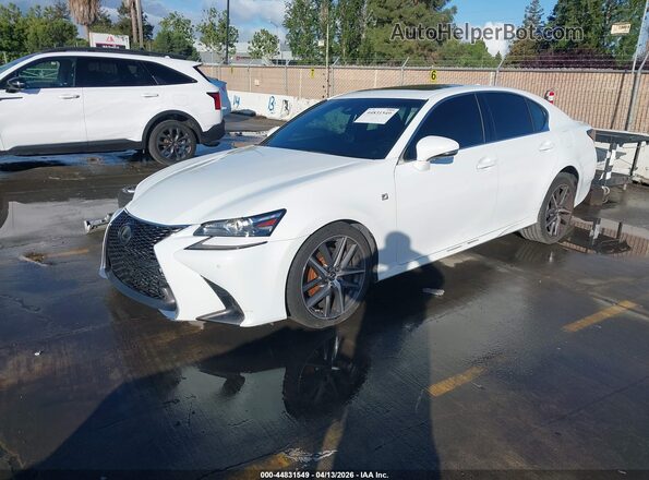 JTHBZ1BL8KA017880 2019 LEXUS GS 350 White Vista tres cuartos delantera izquierda