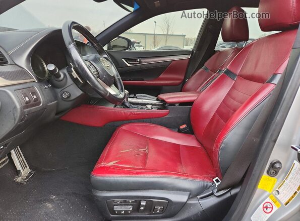 JTHBZ1BLXGA002336 2016 LEXUS GS Silver Widok wnętrza z przodu