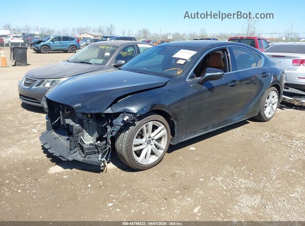 JTHC81F25M5045575 2021 LEXUS IS 300 Черный Передняя левая четверть
