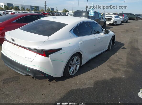 JTHCA1D29M5109558 2021 LEXUS IS 300 White 