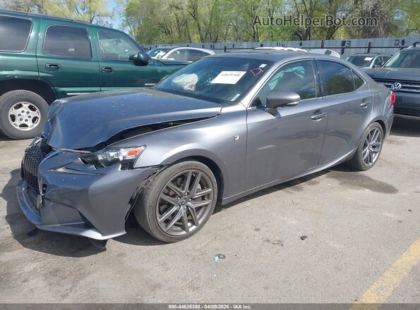 JTHCE1D27G5010813 2016 LEXUS IS 350 Gray Առջևի ձախ երեք քառորդ տեսարան