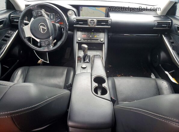 JTHCM1D2XH5014973 2017 LEXUS IS Gray Widok deski rozdzielczej