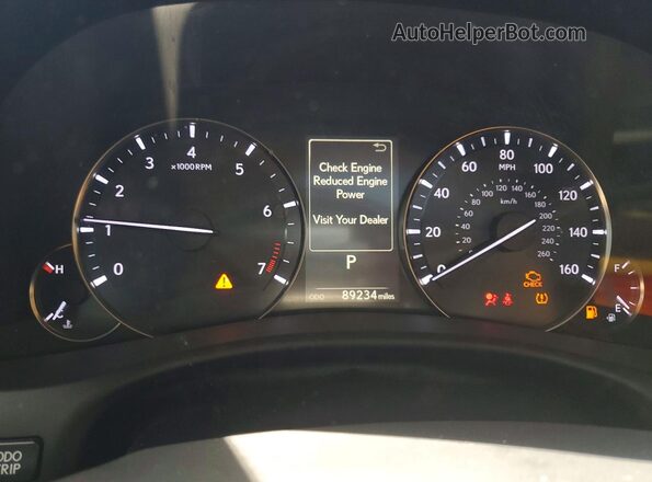 JTHCZ1BL1GA002570 2016 LEXUS GS White Instrument cluster view