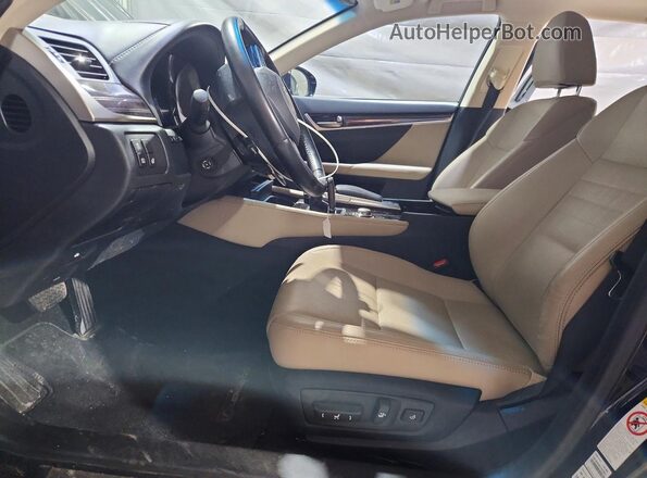 JTHCZ1BL1HA006815 2017 LEXUS GS Black Front interior view