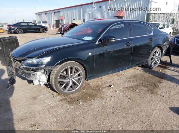 JTHCZ1BL9HA004858 2017 LEXUS GS 350 Black Przód lewy