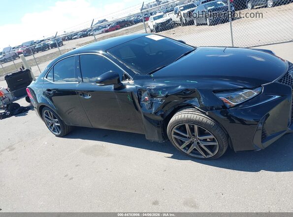 JTHCZ1D2XK5016649 2019 LEXUS IS 350 Black წინა ხედი