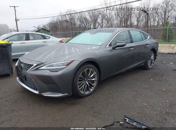 JTHD51GF3P5011041 2023 LEXUS LS 500 Gray წინა მარცხენა ხედი სამი მეოთხედიდან