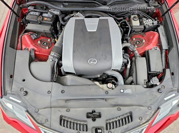 JTHD85EC3L5005984 2020 LEXUS RC Красный Вид задней части салона