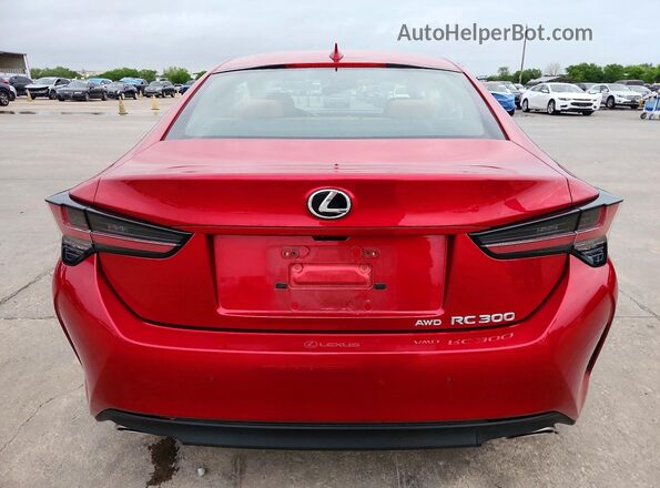 JTHD85EC3L5005984 2020 LEXUS RC Красный Вид сзади