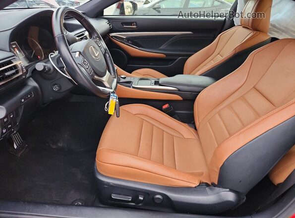 JTHD85EC3L5005984 2020 LEXUS RC Красный Вид салона спереди