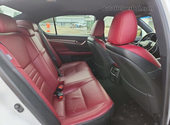 JTHEZ1BL2LA020000 2020 LEXUS GS White Հետևի նստատեղերի տեսք