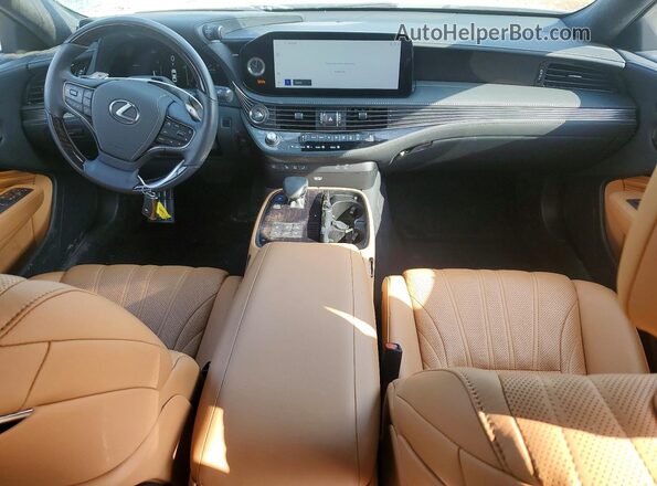 JTHG5LGF2R5012564 2024 LEXUS LS White Առջևի վահանակի տեսք