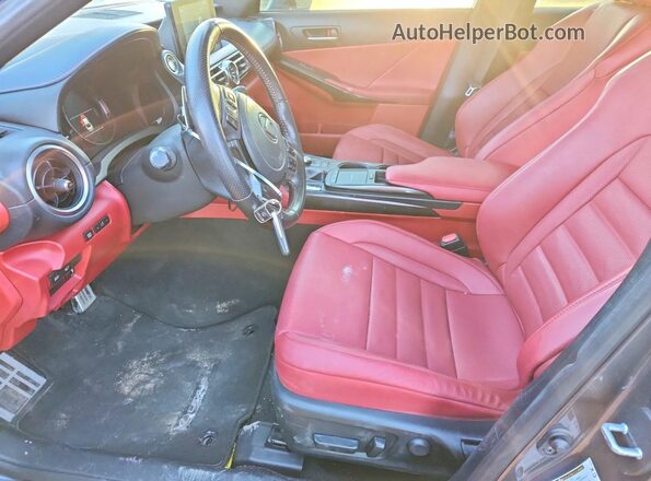 JTHG81F2XM5047503 2021 LEXUS IS Gray Front interior view