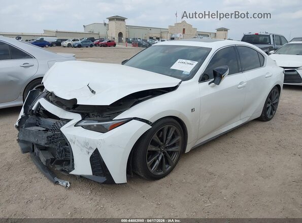 JTHGZ1B22M5043691 2021 LEXUS IS 350 White Vista tres cuartos delantera izquierda