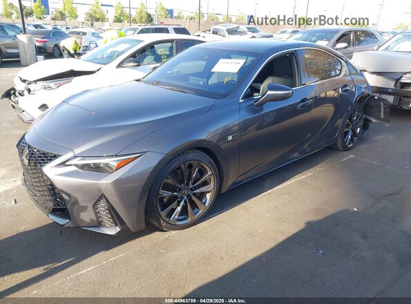 JTHGZ1B25P5065768 2023 LEXUS IS 350 Gray Առջևի ձախ երեք քառորդ տեսարան