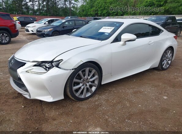 JTHHA5BC0G5000466 2016 LEXUS RC 200T White წინა მარცხენა ხედი სამი მეოთხედიდან