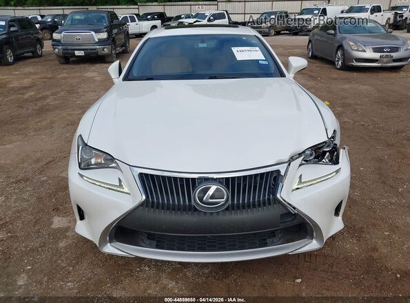 JTHHA5BC0G5000466 2016 LEXUS RC 200T White ხელსაწყოთა პანელის ხედი